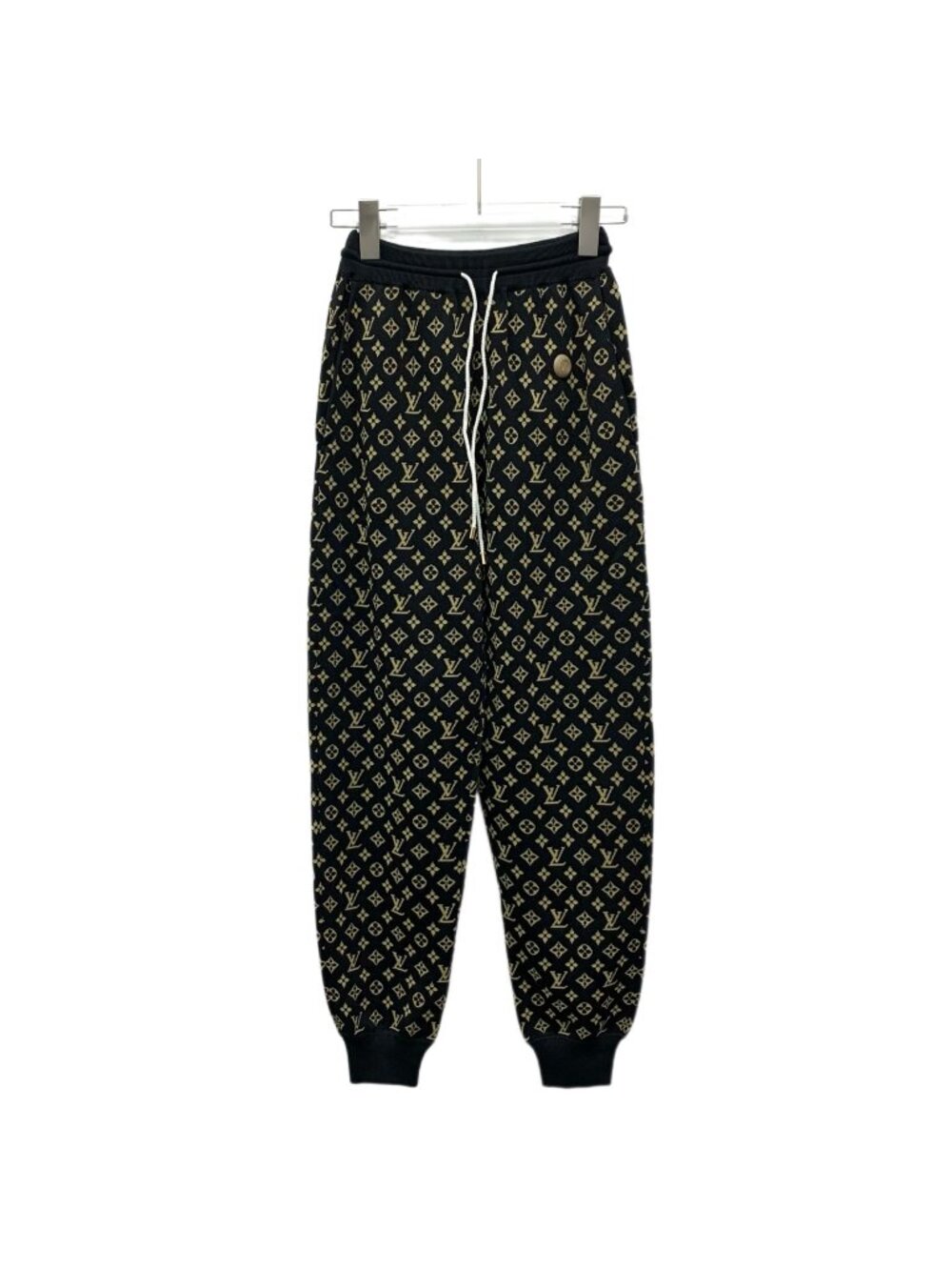 Louis Vuitton 2023 Color-Block Monogram Silk Drawstring Sweatpants
